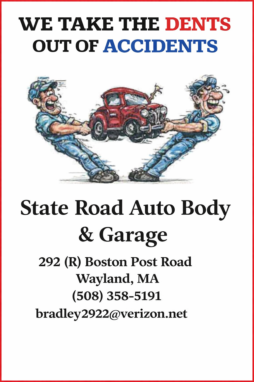 State Road Auto Body & Garage – Wayland MA