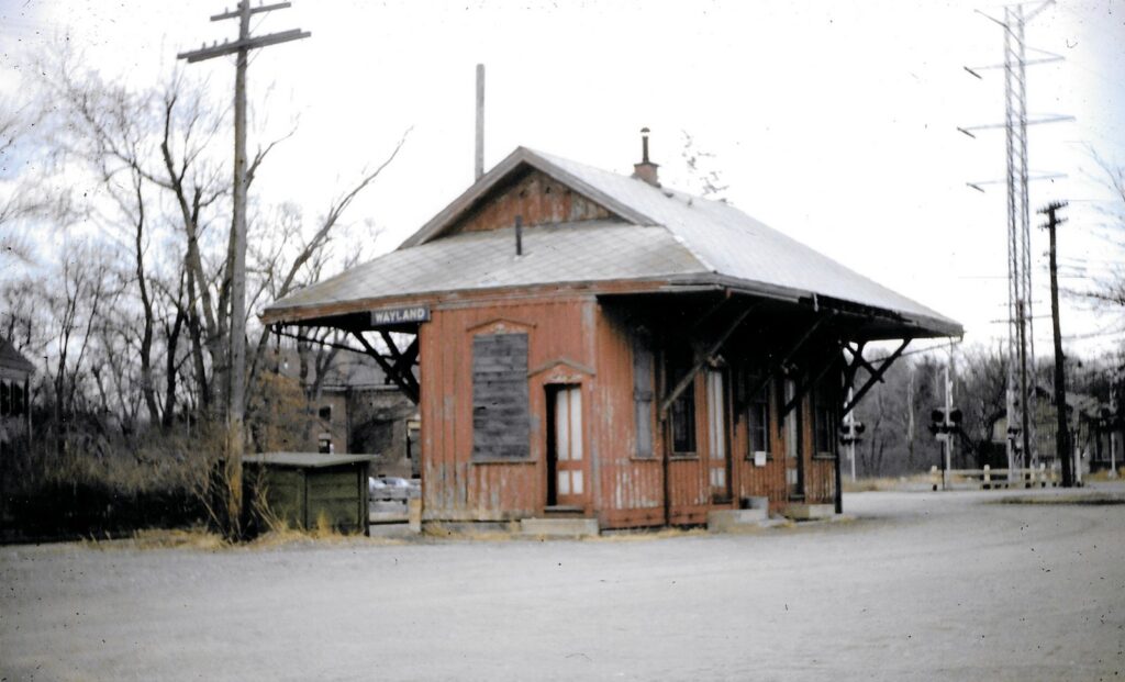 The refurbished Wayland Depot in 2026. (Photo by Margery Baston)