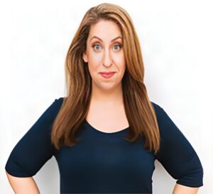 Comedian Pam Schuller. (Photo courtesy Rabbi Danny Burkeman)