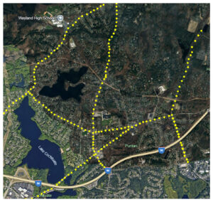 Many of Cochituate’s main roads were built upon ancient indigenous trails that followed animal tracks.